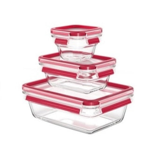  EMSA  Boite de conservation en verre rectangle 1x0,18L - 1x0,45L - 1x1,3L  BOITE & BAC, Boite de conservation en verre RANGESTOCK