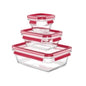  EMSA  Boite de conservation en verre rectangle 1x0,18L - 1x0,45L - 1x1,3L  BOITE & BAC, Boite de conservation en verre RANGESTOCK