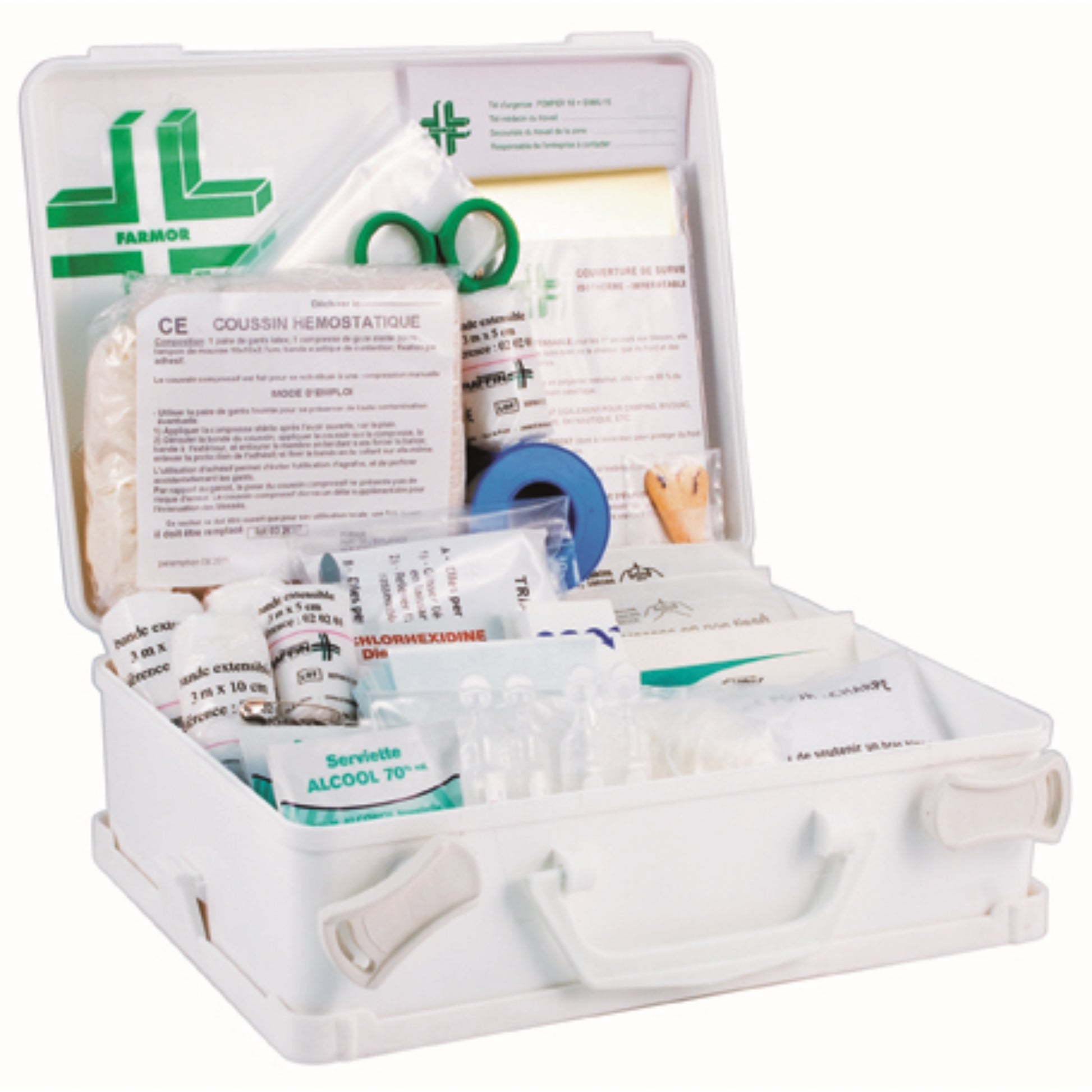  FARMOR  Coffret de secours Médecine du travail  Coffret de secours, PROTECTION & SECURITE RANGESTOCK