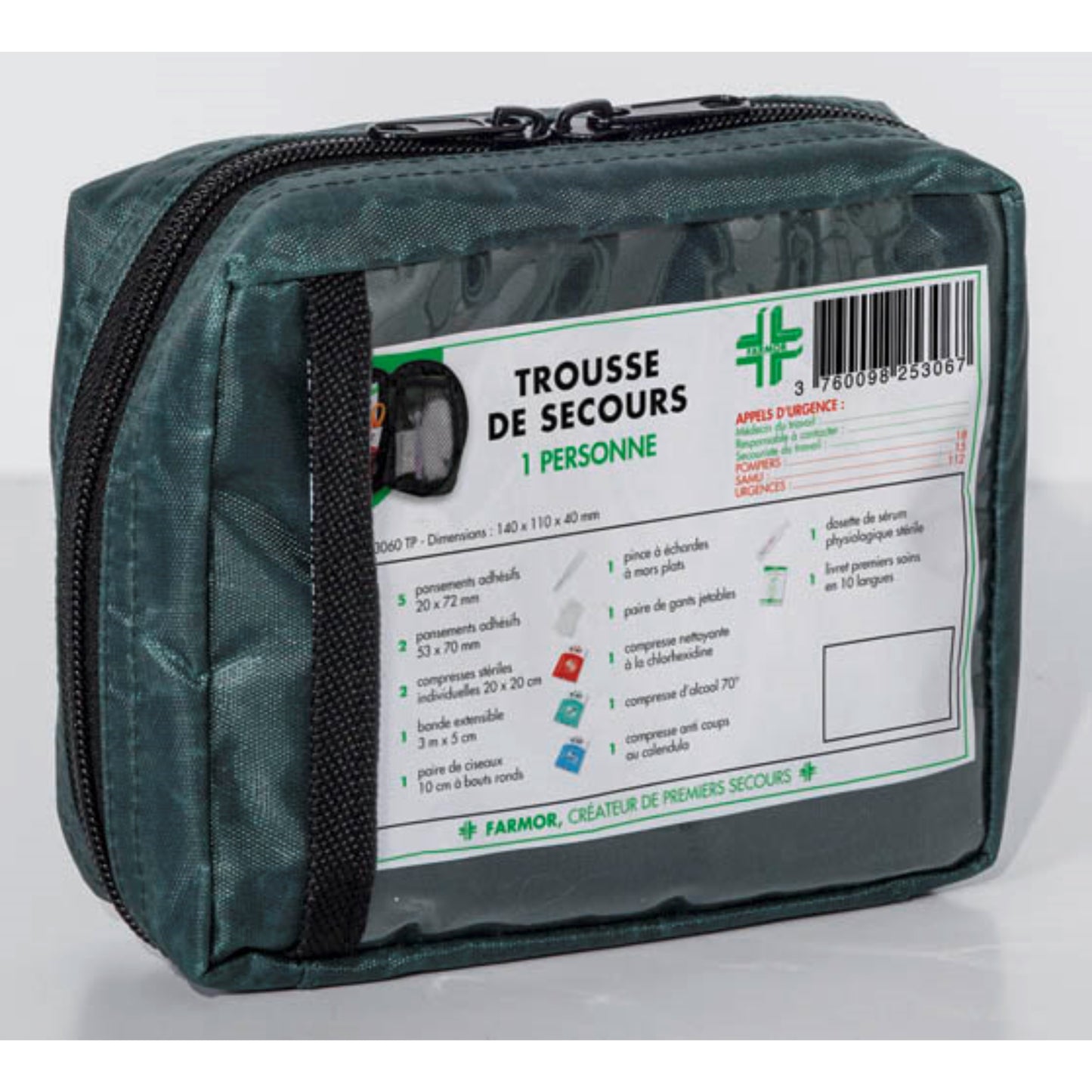  FARMOR  Trousse de secours individuelle en tissu  PROTECTION & SECURITE, Trousse de secours RANGESTOCK