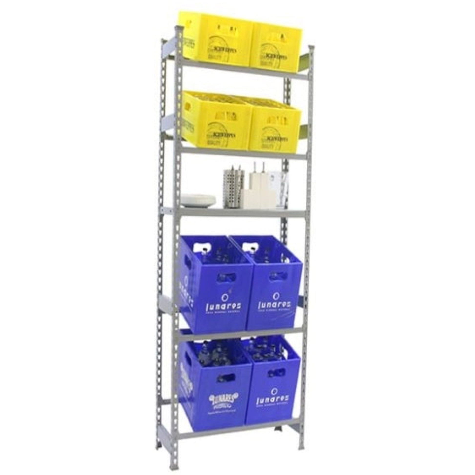  SIMON RACK  Etagère métallique Simon Bottle 4 + 1 tablette  ETAGERE, Etagère métallique RANGESTOCK