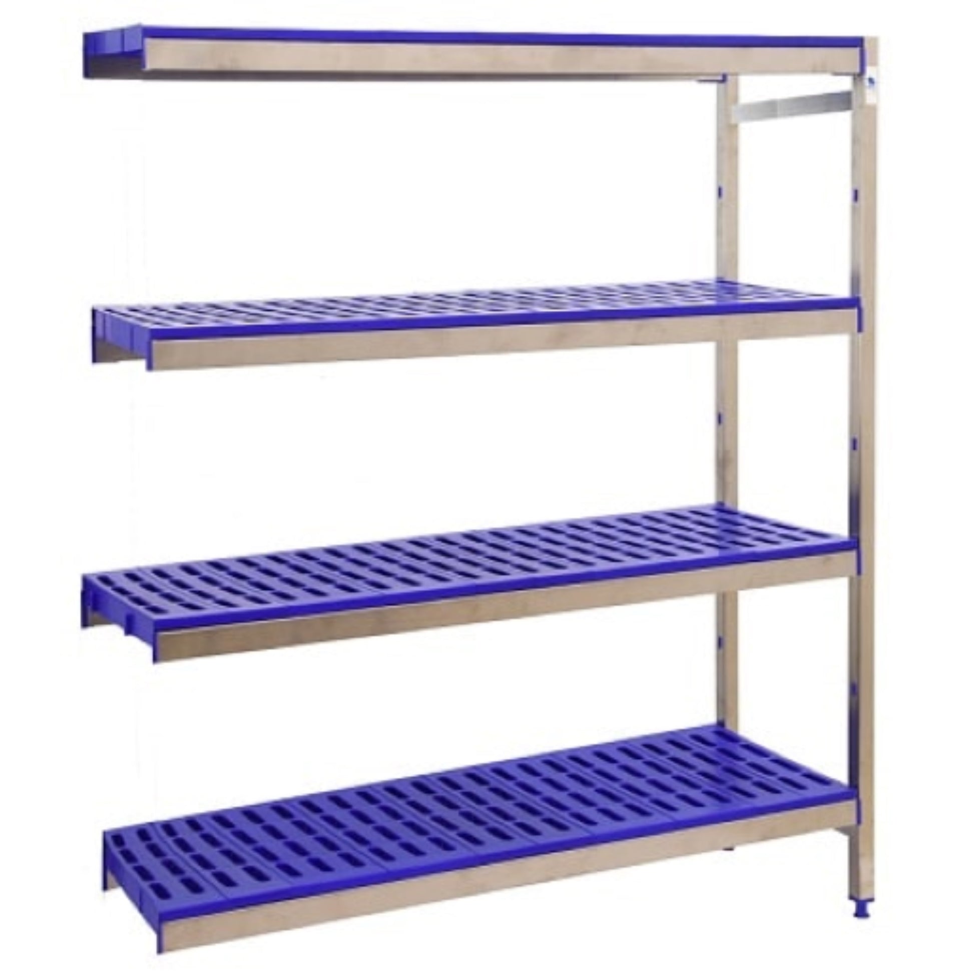  SIMON RACK  Etagère inox hauteur 2000mm 4 niveaux plastiques  ETAGERE, Etagère inox / plastique RANGESTOCK