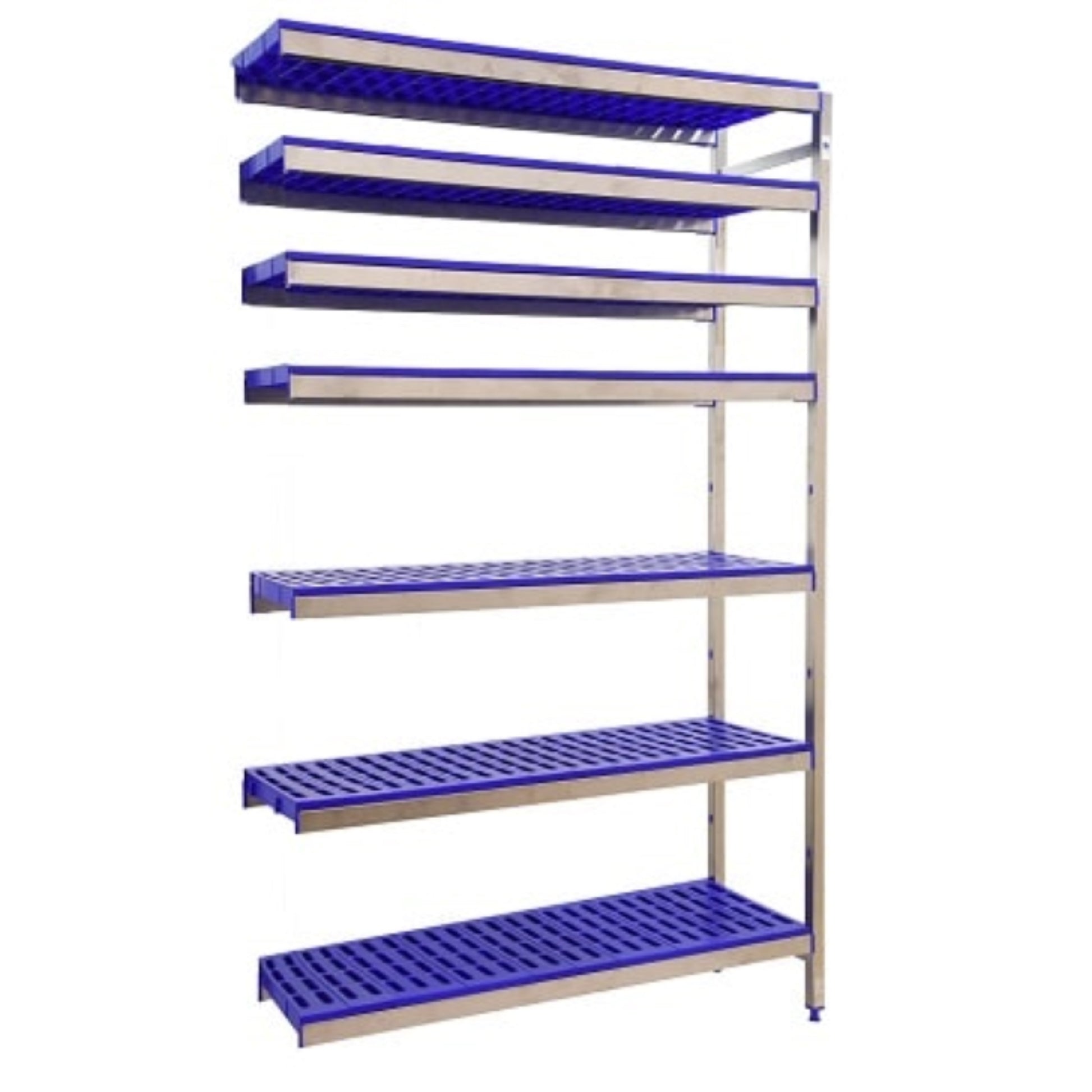  SIMON RACK  Etagère inox hauteur 2000mm 7 niveaux plastiques  ETAGERE, Etagère inox / plastique RANGESTOCK