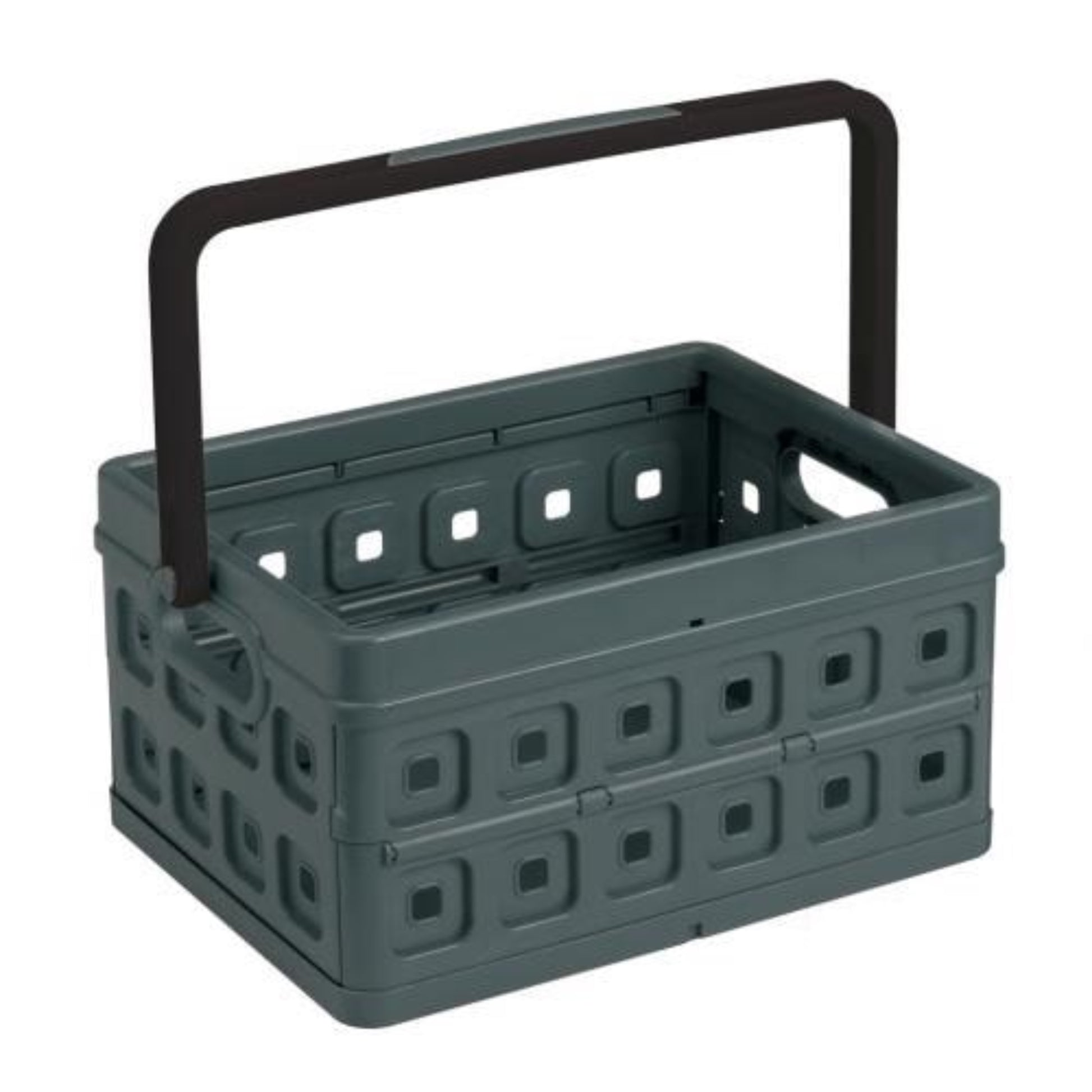  SUNWARE  Bac plastique de rangement pliable avec poignée 24L  24L, bac de rangement, bac plastique, bac plastique avec poignée, bac plastique pliable, BOITE & BAC RANGESTOCK