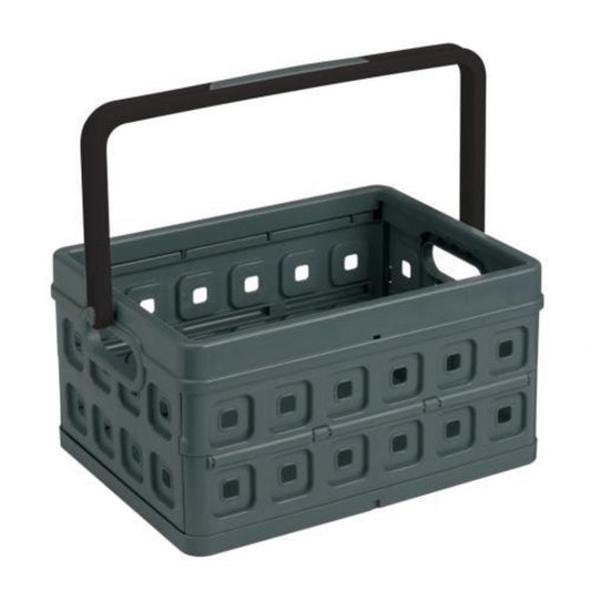  SUNWARE  Bac plastique de rangement pliable avec poignée 24L  24L, bac de rangement, bac plastique, bac plastique avec poignée, bac plastique pliable, BOITE & BAC RANGESTOCK