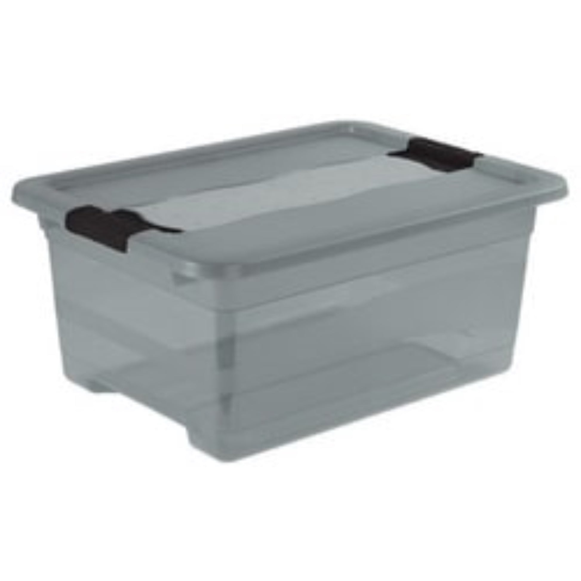  KEEEPER  Bac de rangement transparent avec couvercle 12L  Bac plastique avec couvercle, BOITE & BAC RANGESTOCK