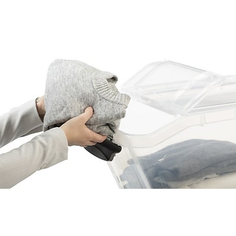  PLAST TEAM  Bac plastique avec couvercle à rabat 58L  Bac plastique avec couvercle, BOITE & BAC RANGESTOCK