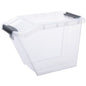  PLAST TEAM  Bac plastique avec couvercle à rabat 58L  Bac plastique avec couvercle, BOITE & BAC RANGESTOCK