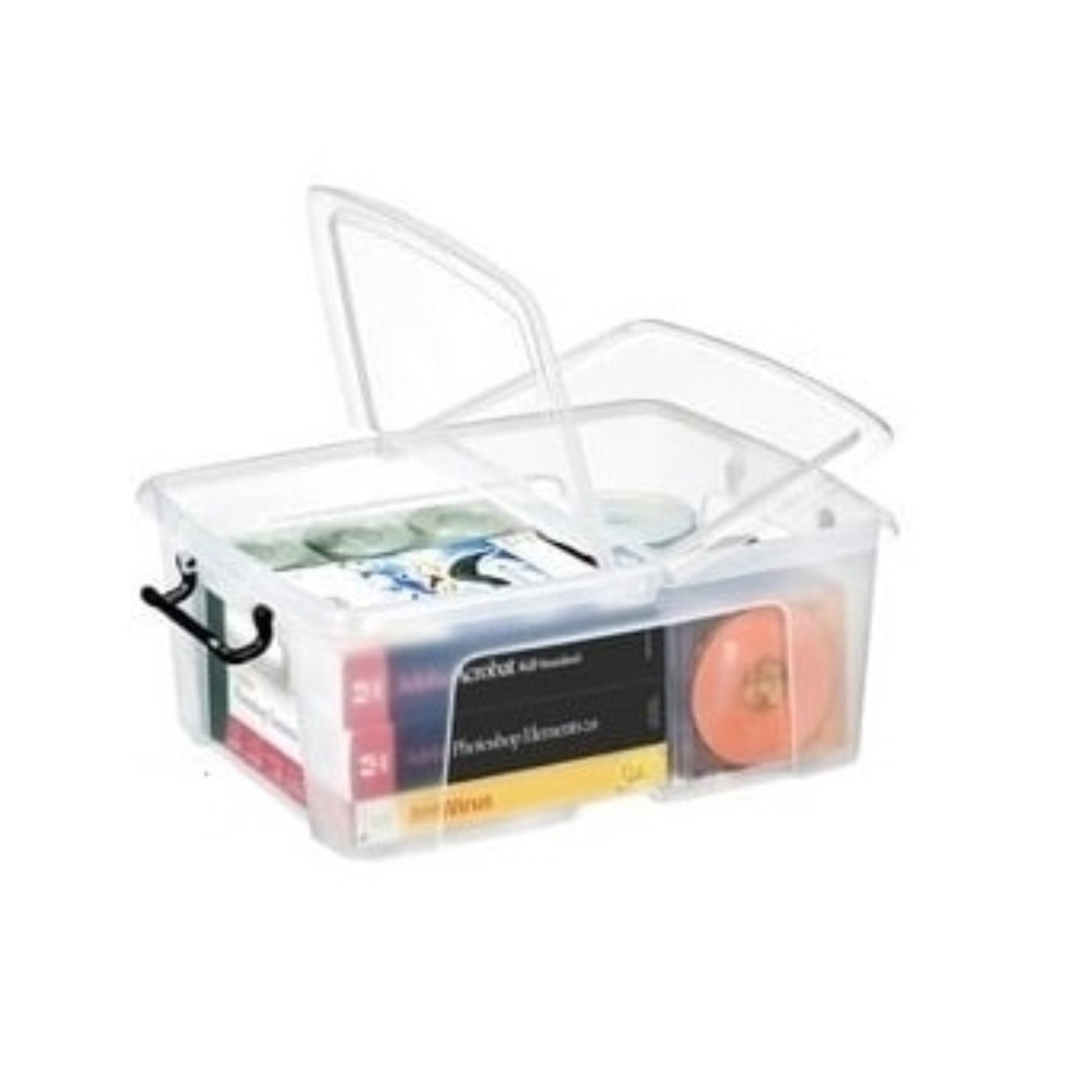  CEP  Bac plastique avec couvercle 2 ouvertures  Bac plastique avec couvercle, BOITE & BAC RANGESTOCK