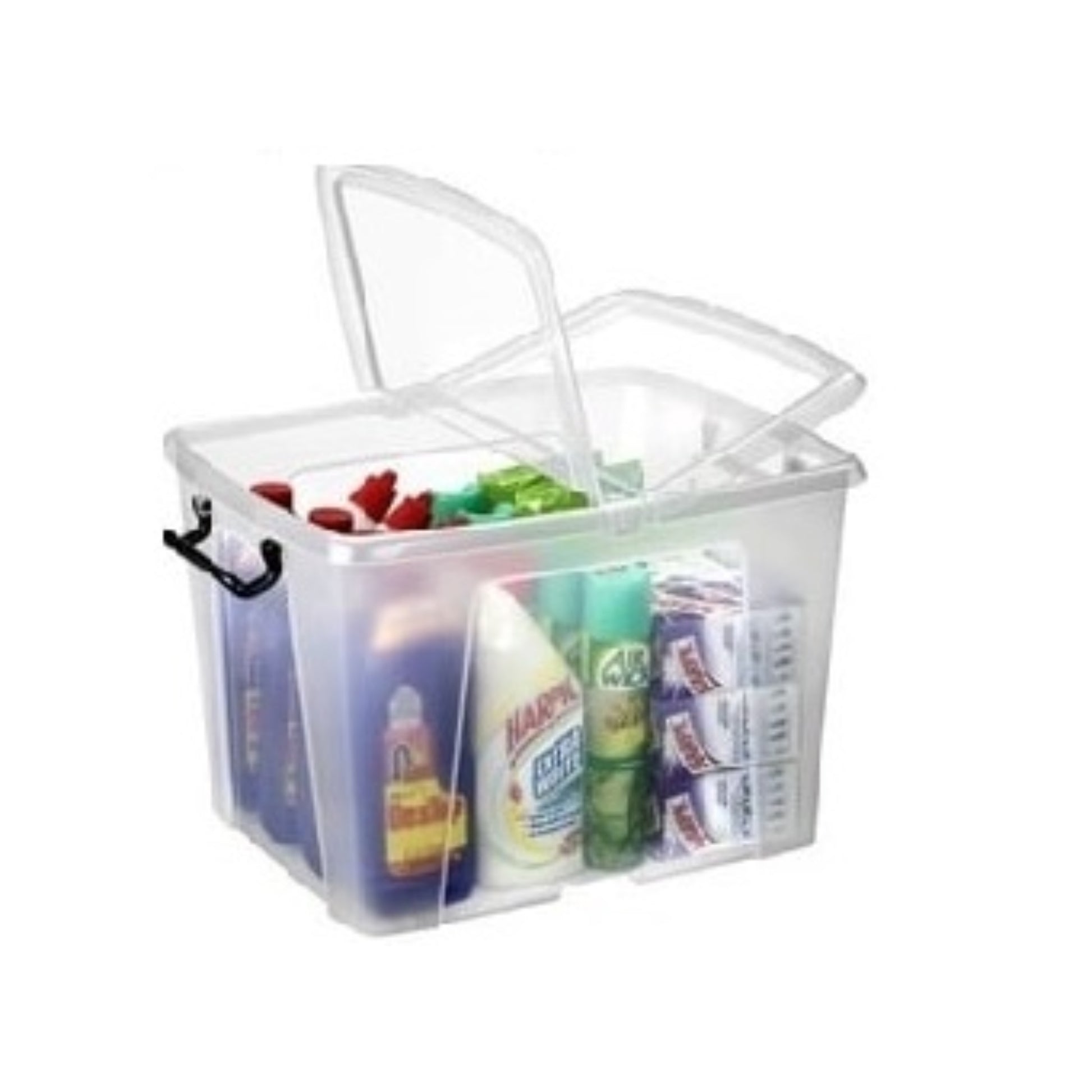  CEP  Bac plastique avec couvercle 2 ouvertures  Bac plastique avec couvercle, BOITE & BAC RANGESTOCK