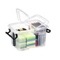  CEP  Bac plastique avec couvercle 2 ouvertures  Bac plastique avec couvercle, BOITE & BAC RANGESTOCK