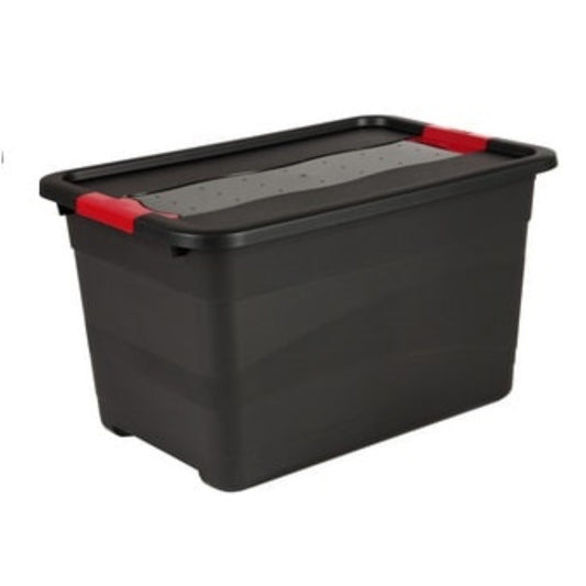  KEEEPER  Bac plastique avec couvercle ultra solide 52L  Bac plastique avec couvercle, BOITE & BAC RANGESTOCK