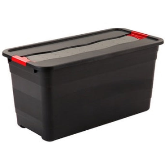  KEEEPER  Bac plastique avec couvercle ultra solide 83L  Bac plastique avec couvercle, BOITE & BAC RANGESTOCK