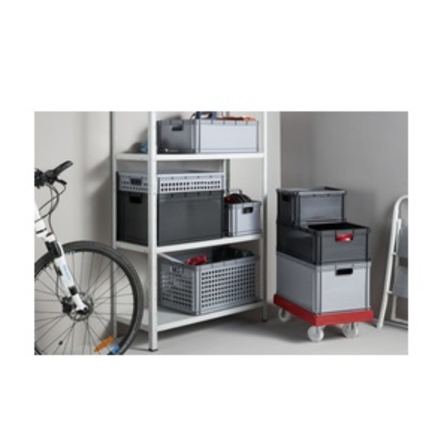 KEEEPER  Bac de rangement gris ROBUSTO BOX  20L - 45L -  64L  bac plastique, BOITE & BAC RANGESTOCK