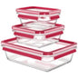  EMSA  Boite de conservation en verre 1x0,45L - 1x0,8L - 1x2L  BOITE & BAC, Boite de conservation en verre RANGESTOCK