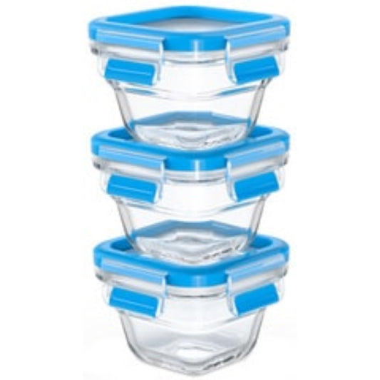  EMSA  Boite de conservation en verre pour bébé 0,18L lot de 3  BOITE & BAC, Boite de conservation en verre RANGESTOCK
