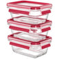  EMSA  Boite de conservation en verre rectangle 0,45L lot de 3  BOITE & BAC, Boite de conservation en verre RANGESTOCK