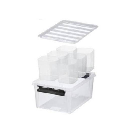  SMARTSTORE  Boite plastique 14L + 6 casiers  BOITE & BAC, Boite plastique + bac de rangement RANGESTOCK