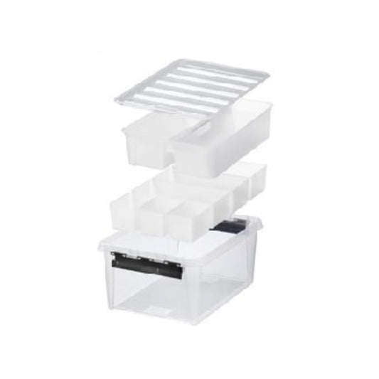  SMARTSTORE  Boite plastique 14L + 7 inserts  BOITE & BAC, Boite plastique + bac de rangement RANGESTOCK