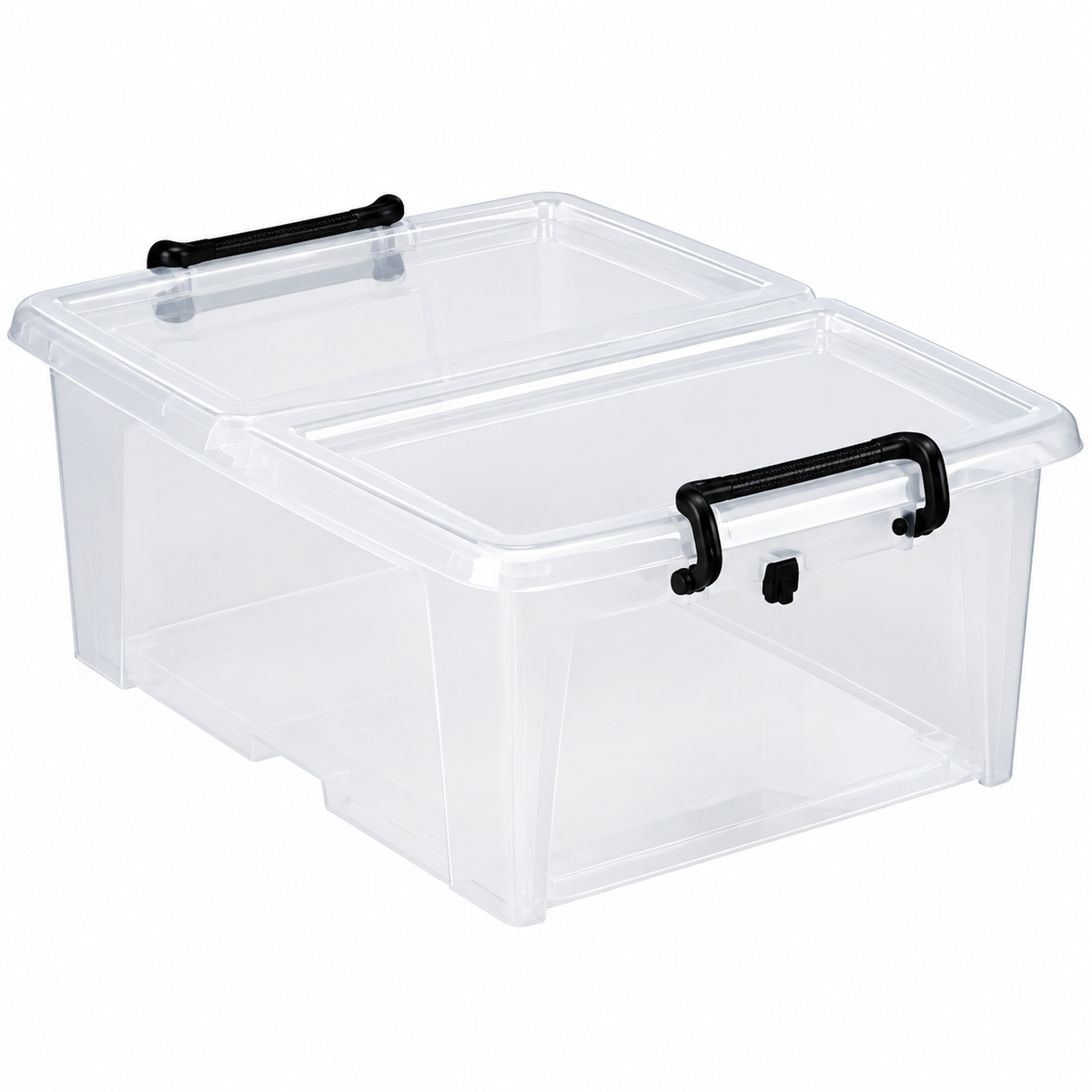  CEP  Boite plastique ouverture dessus & frontale  BOITE & BAC, boite de rangement ouverture sur le côté, boite de rangement plate, boite empilable, boite plastique, boite plastique 20L RANGESTOCK