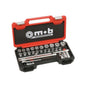  MOB OUTILLAGE  Coffret outillage 1/2" (8 à 32mm) 6 pans cliquet rond - 28 pièces  composition outillage, OUTIL A MAIN RANGESTOCK