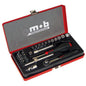  MOB OUTILLAGE  Coffret outillage cliquet/douilles  - 6 pans - 1/4" (4 à 13mm) - 29 pièces  composition outillage, OUTIL A MAIN RANGESTOCK