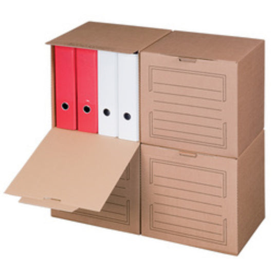  SMARTBOXPRO  Conteneur d'archives couvercle frontal  BOITE & BAC, boite archive carton RANGESTOCK