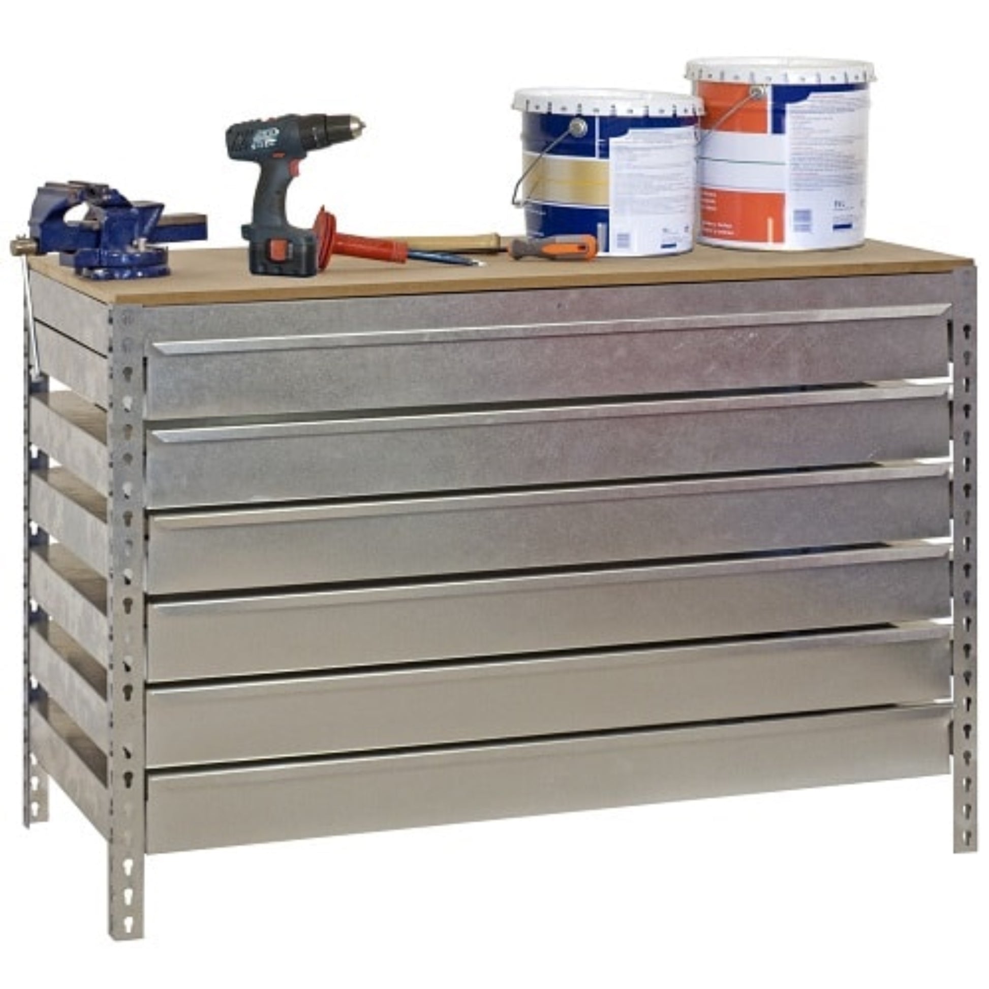  SIMON RACK  Etabli 6 tiroirs de rangement  ETABLI, Etabli atelier RANGESTOCK