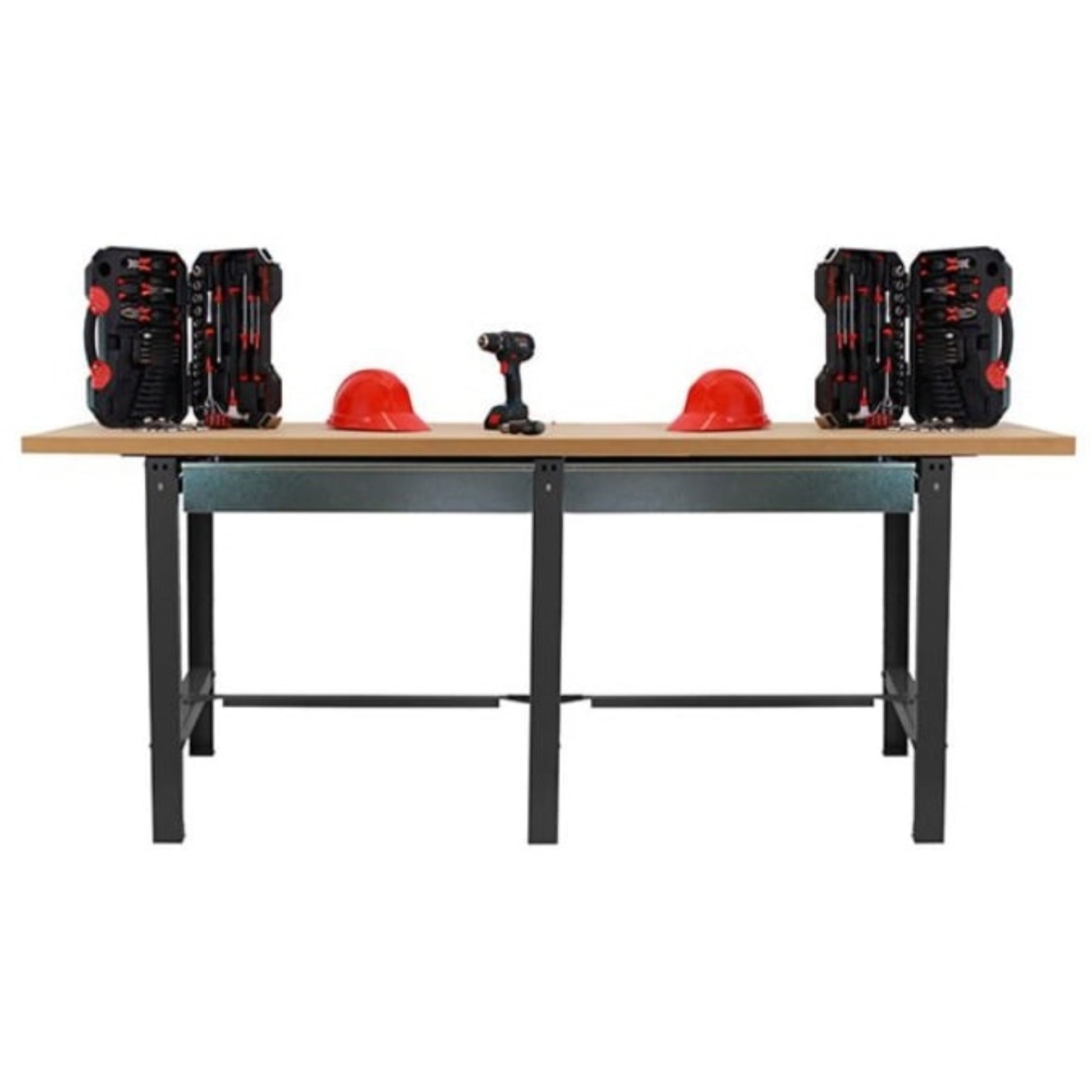  SIMON RACK  Etabli BT6 bois/métal tandem 2 tiroirs  ETABLI, Etabli atelier RANGESTOCK