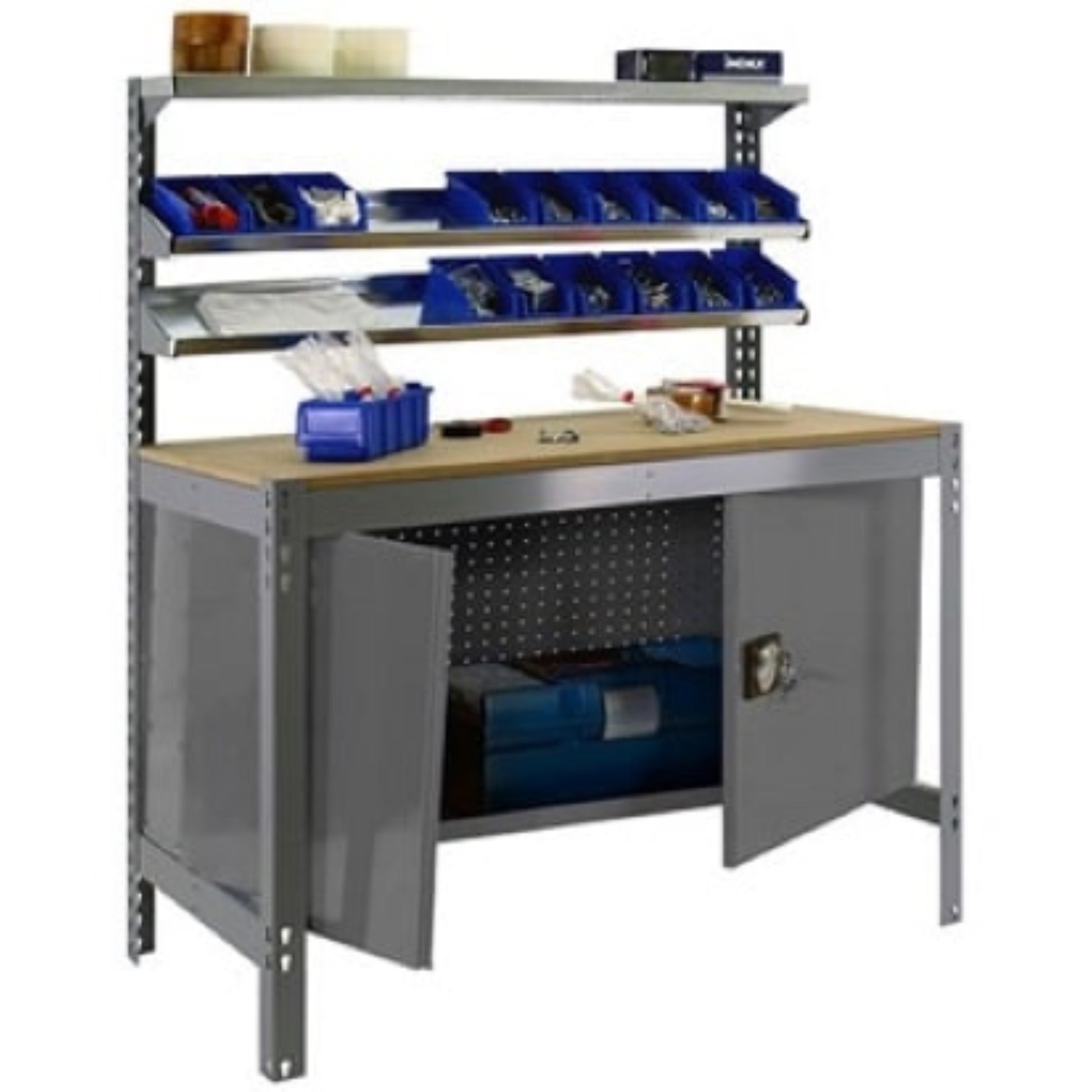  SIMON RACK  Etabli atelier avec armoire métal  ETABLI, Etabli avec armoire RANGESTOCK