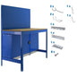  SIMON RACK  Etabli avec panneau outils et armoire  BT2 + 9 accessoires  ETABLI, Etabli atelier avec accessoires RANGESTOCK