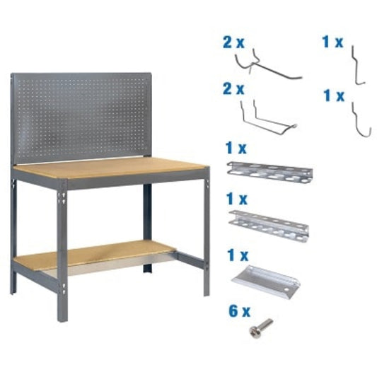  SIMON RACK  Etabli atelier avec panneau outils BT2 + 9 accessoires  ETABLI, Etabli atelier avec accessoires RANGESTOCK