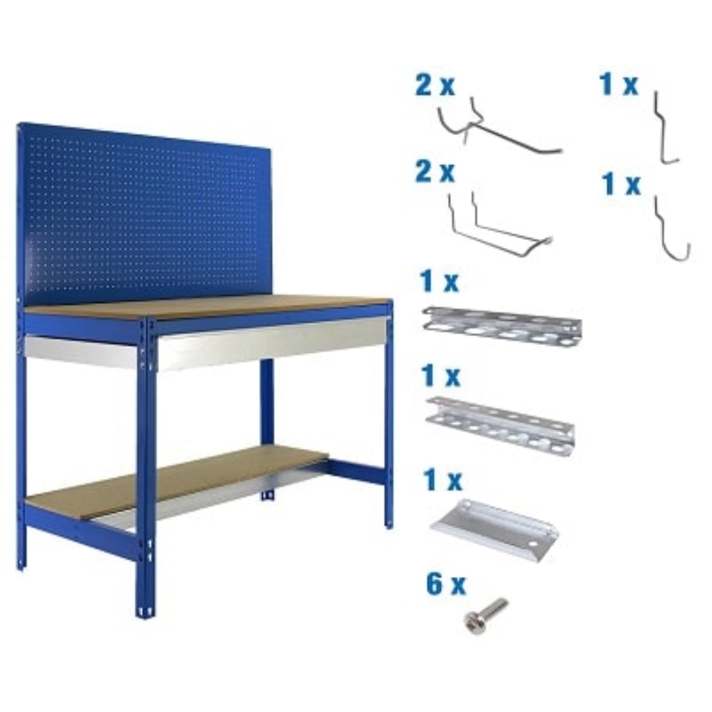  SIMON RACK  Etabli atelier avec panneau outils BT2 box + 9 accessoires  ETABLI, Etabli atelier avec accessoires RANGESTOCK