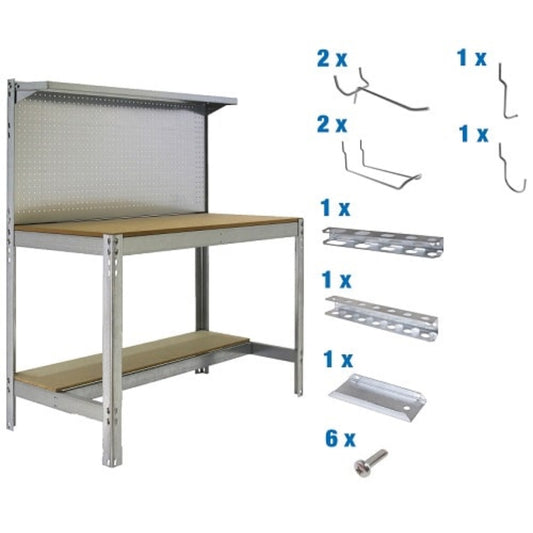  SIMON RACK  Etabli garage BT3 + 9 accessoires  ETABLI, Etabli atelier avec accessoires RANGESTOCK