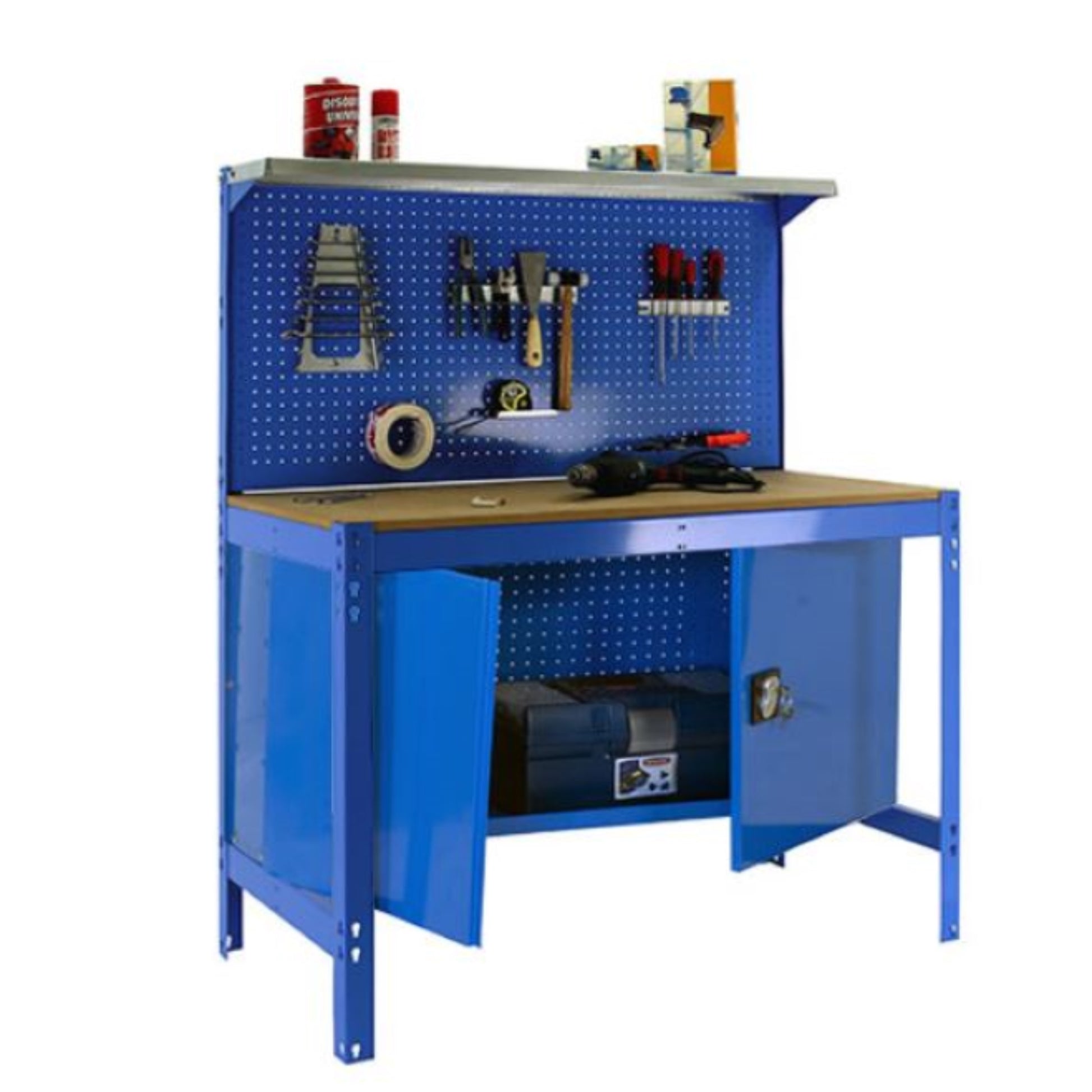  SIMON RACK  Etabli garage avec armoire métal  ETABLI, Etabli avec armoire RANGESTOCK