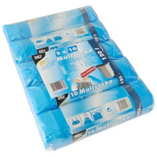  PAPSTAR  Sac poubelle à liens coulissants 120L (lot de 5 rouleaux)  Sac poubelle, SERVICES GENERAUX RANGESTOCK