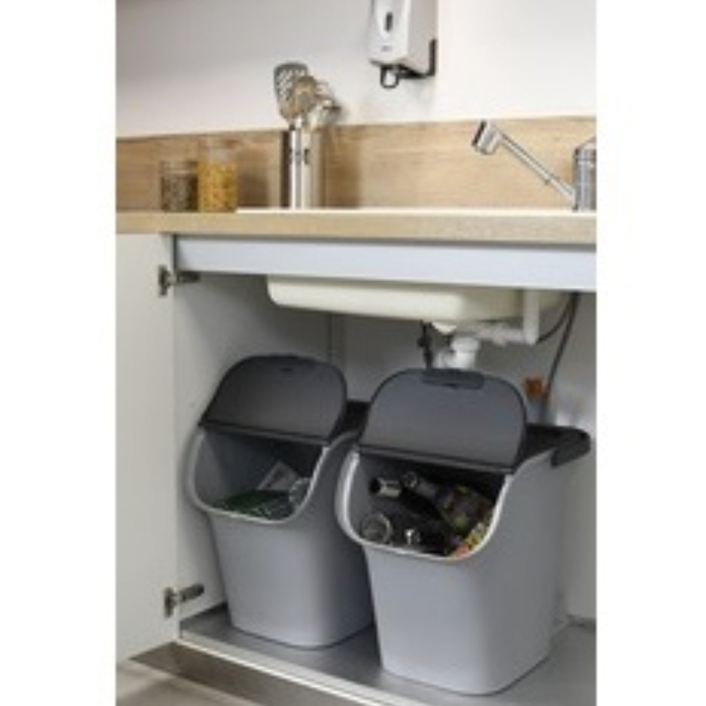  EDA  Poubelle plastique Tri Home 40L  Poubelle plastique, SERVICES GENERAUX RANGESTOCK