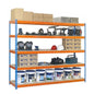  SIMON RACK  Rayonnage bois/métal 2000x2400mm 5 niveaux  RAYONNAGE, Rayonnage bois / métal Simonforte RANGESTOCK