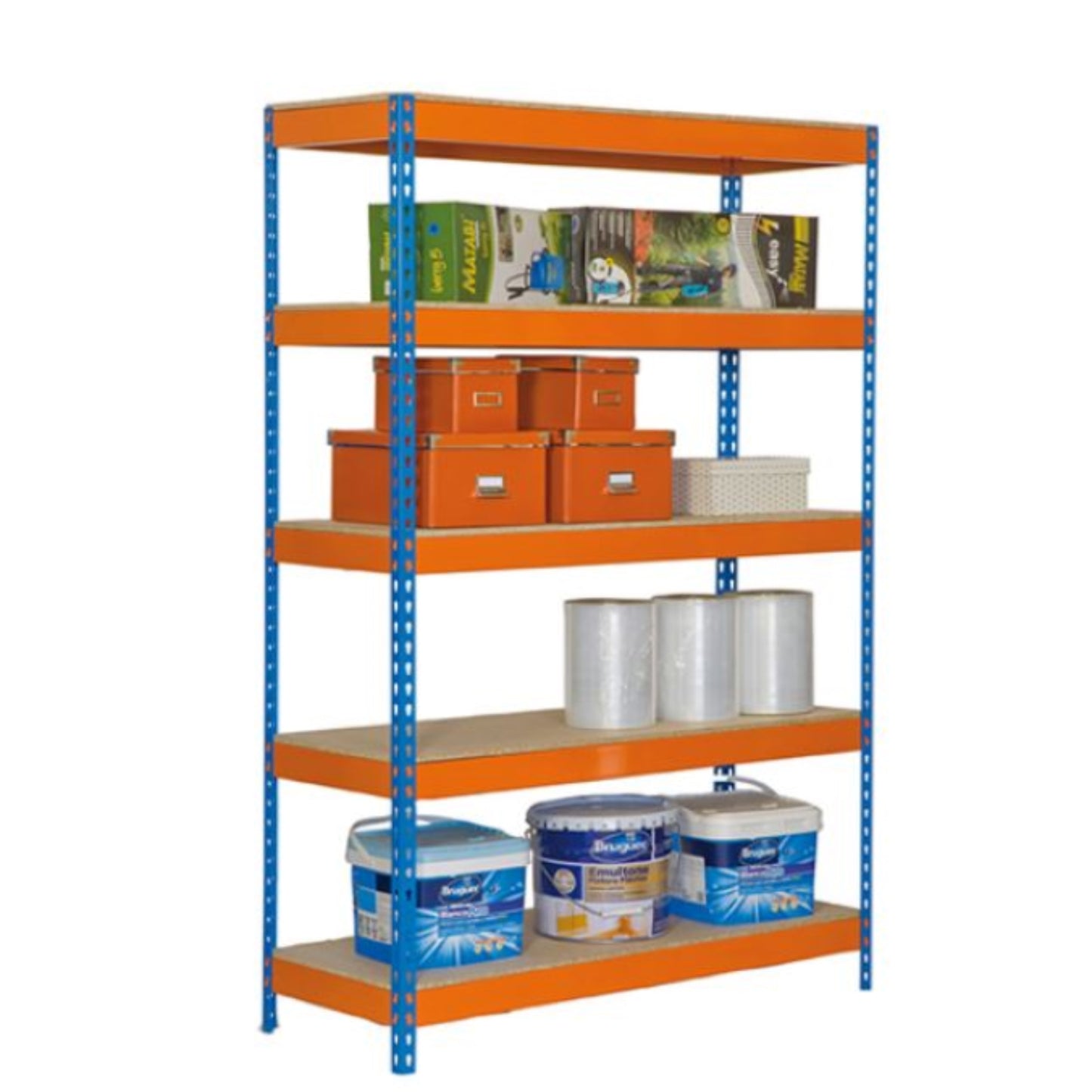  SIMON RACK  Rayonnage bois/métal 2000x1000mm 5 niveaux  RAYONNAGE, Rayonnage Bricoforte RANGESTOCK