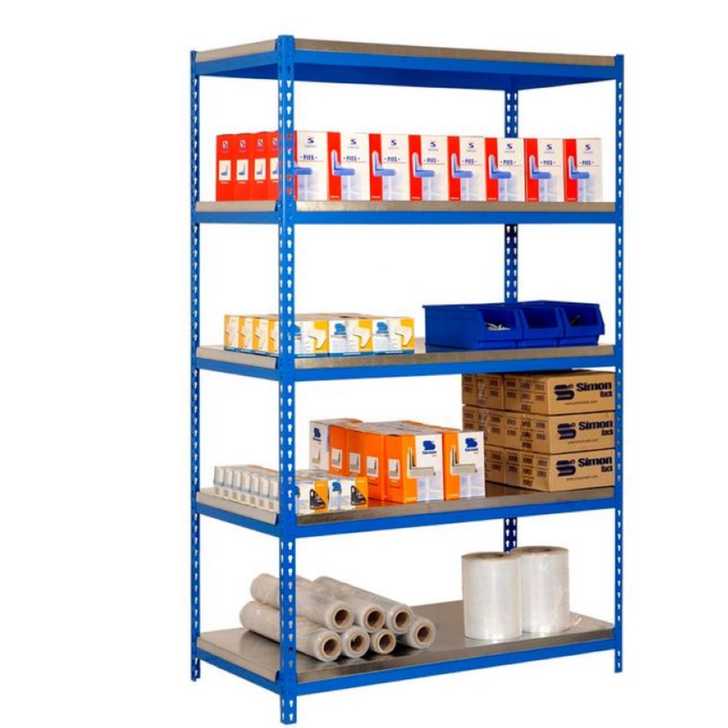 SIMON RACK  Rayonnage métallique 2000x1000mm 5 niveaux  RAYONNAGE, Rayonnage Bricoforte RANGESTOCK