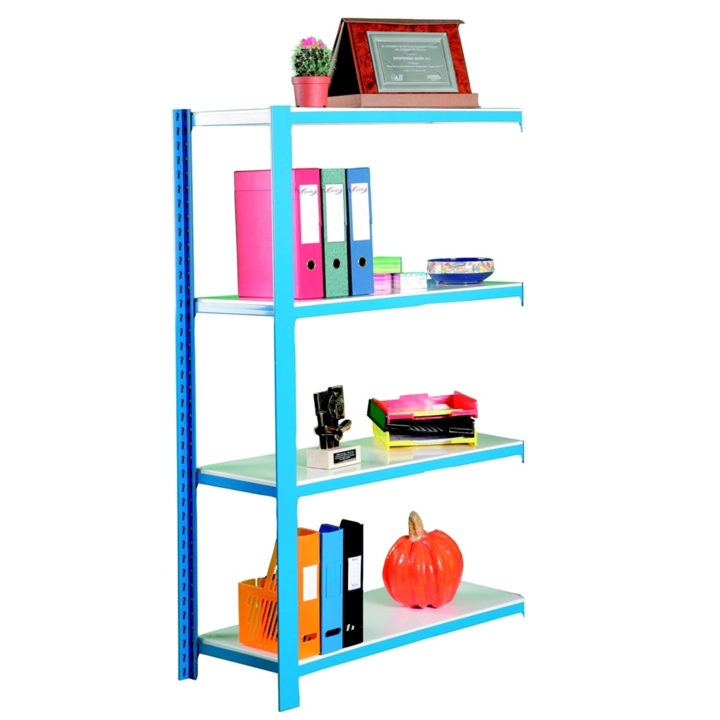  SIMON RACK  Rayonnage bureau métal suivant 4 tablettes  RAYONNAGE, Rayonnage bureau RANGESTOCK