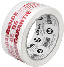  WONDAY  Ruban adhésif imprimé BANDE DE GARANTIE 50mmx66m  EMBALLAGE & EXPEDIT., Ruban adhésif d'emballage RANGESTOCK