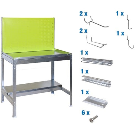  SIMON RACK  Table de rempotage avec panneau outils BT2 + 9 accessoires  ETABLI, Etabli atelier avec accessoires RANGESTOCK