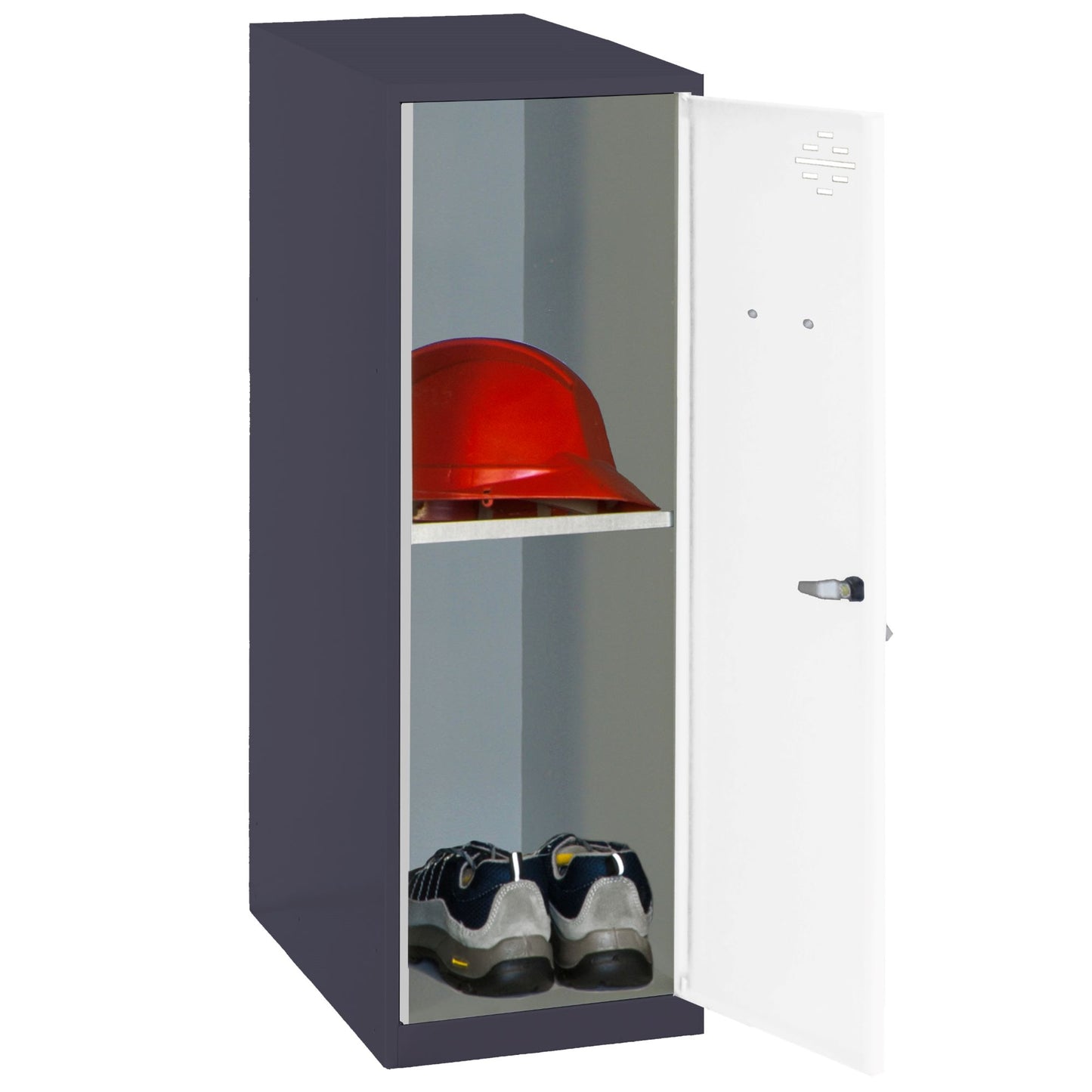  SIMON RACK  Vestiaire casier métal anthracite + tablette en kit  - (H)915 x (L)300 x (P)500mm  VESTIAIRE, Vestiaire casier en kit RANGESTOCK