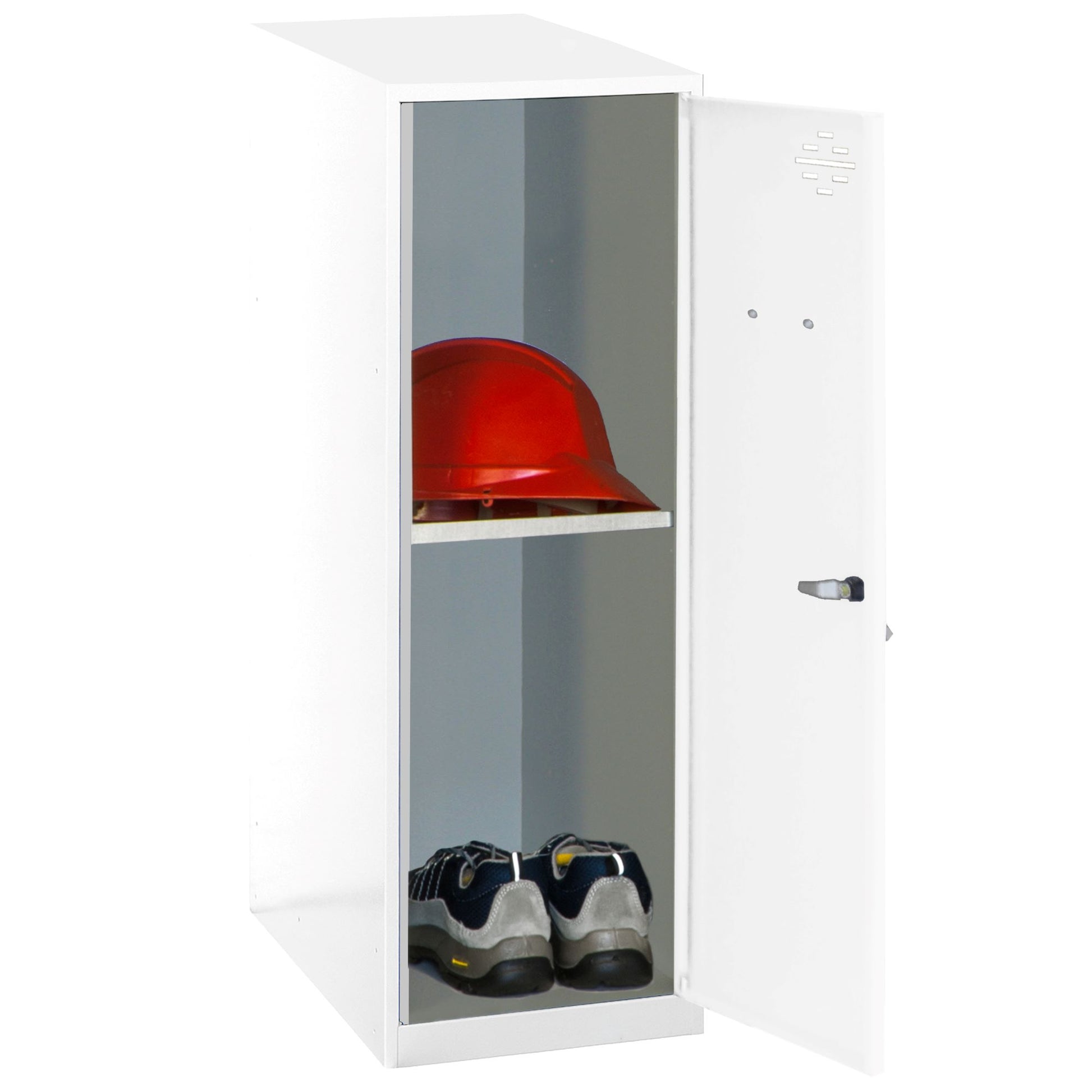  SIMON RACK  Vestiaire casier métal blanc + tablette en kit  - (H)915 x (L)300 x (P)500mm  VESTIAIRE, Vestiaire casier en kit RANGESTOCK