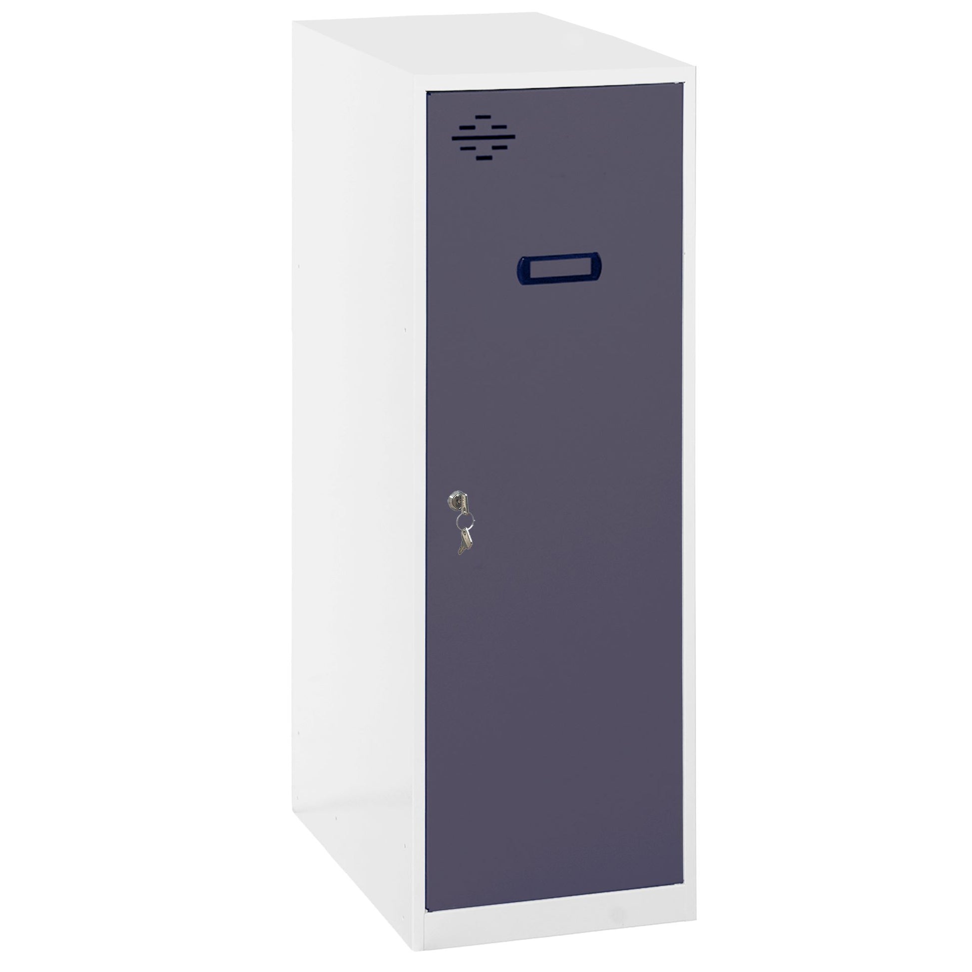  SIMON RACK  Vestiaire casier métal blanc + tringle en kit  - (H)915 x (L)300 x (P)500mm  VESTIAIRE, Vestiaire casier en kit RANGESTOCK
