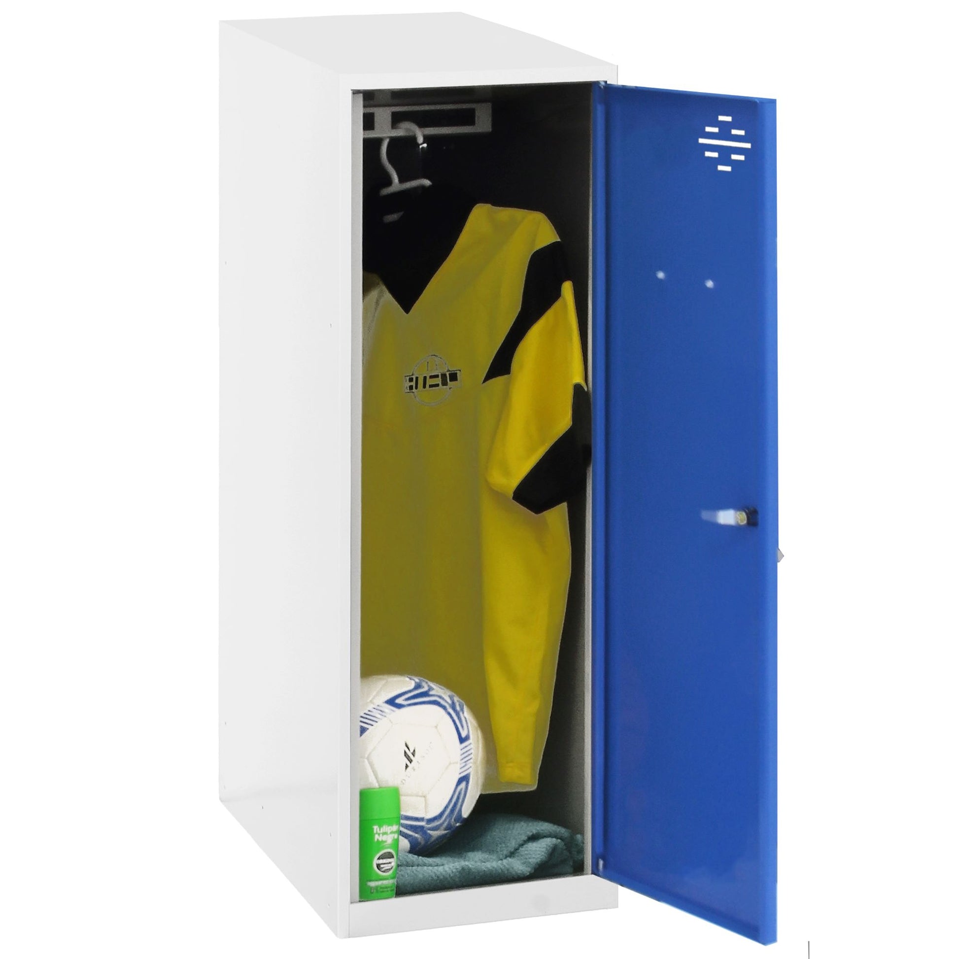  SIMON RACK  Vestiaire casier métal blanc + tringle en kit  - (H)915 x (L)300 x (P)500mm  VESTIAIRE, Vestiaire casier en kit RANGESTOCK