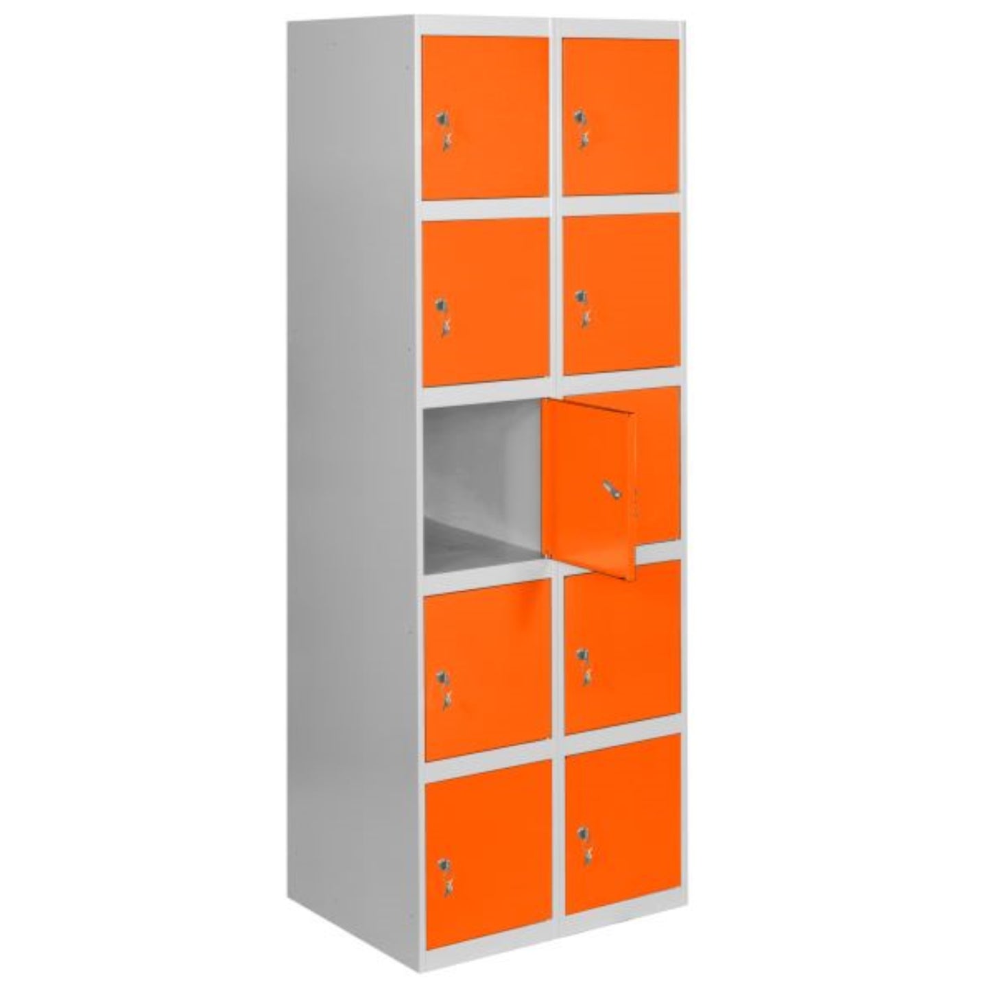  SIMON RACK  Vestiaire industriel 10 cases / 2 colonnes  VESTIAIRE, Vestiaire industriel 5 cases monobloc RANGESTOCK