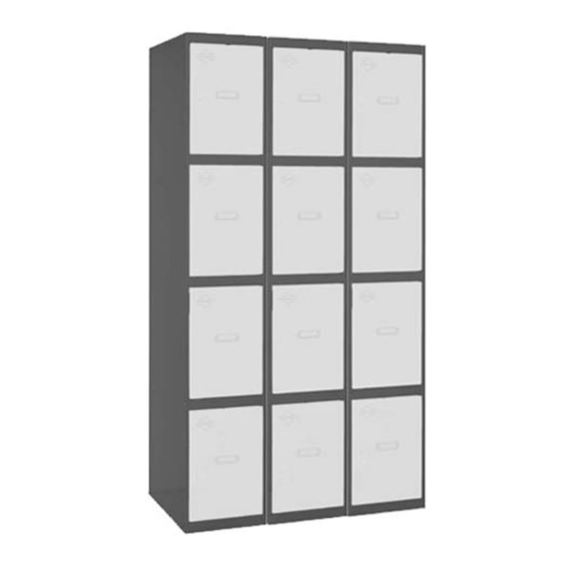  SIMON RACK  Vestiaire industriel 12  cases / 3 colonnes en kit  VESTIAIRE, Vestiaire industriel 4 cases en kit RANGESTOCK
