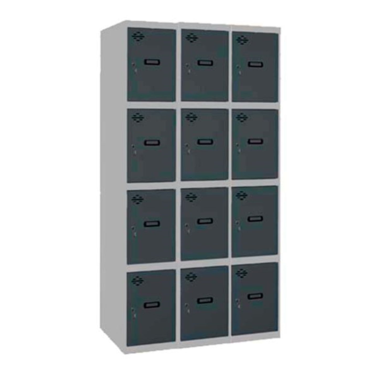  SIMON RACK  Vestiaire industriel 12  cases / 3 colonnes en kit  VESTIAIRE, Vestiaire industriel 4 cases en kit RANGESTOCK